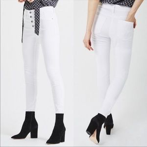 AG Farrah High Rise Button Fly Skinny Jeans \\ 27